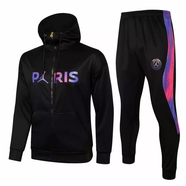 Chandal Con Capucha PSG 2021-2022 Negro Purpura